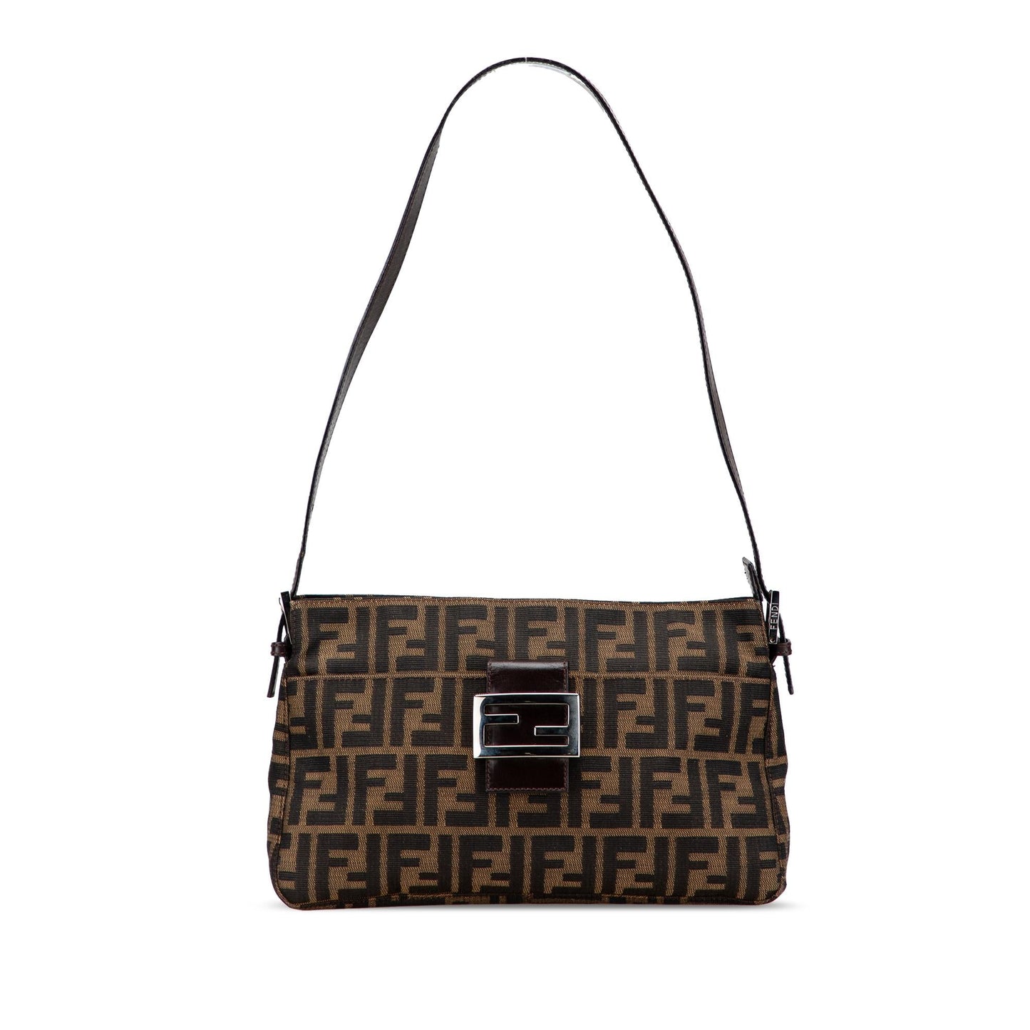 Fendi Zucca Canvas Shoulder Bag