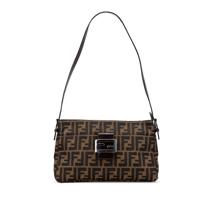 Fendi Zucca Canvas Shoulder Bag