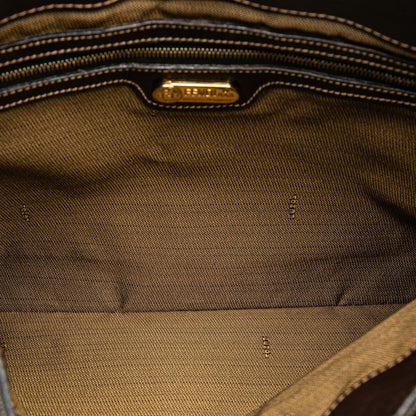 Fendi Zucca Canvas Shoulder Bag