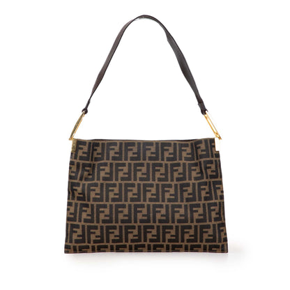 Fendi Zucca Canvas Shoulder Bag