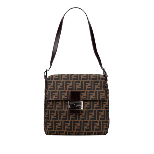 Fendi Zucca Canvas Shoulder Bag