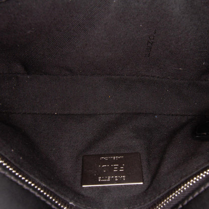 Fendi Zucca Coated Canvas FF 1974 Diagonal Convertible Baguette Satchel