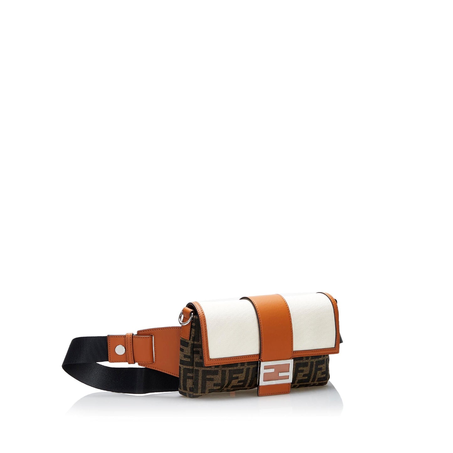 Fendi Zucca Convertible Leather Belt Bag