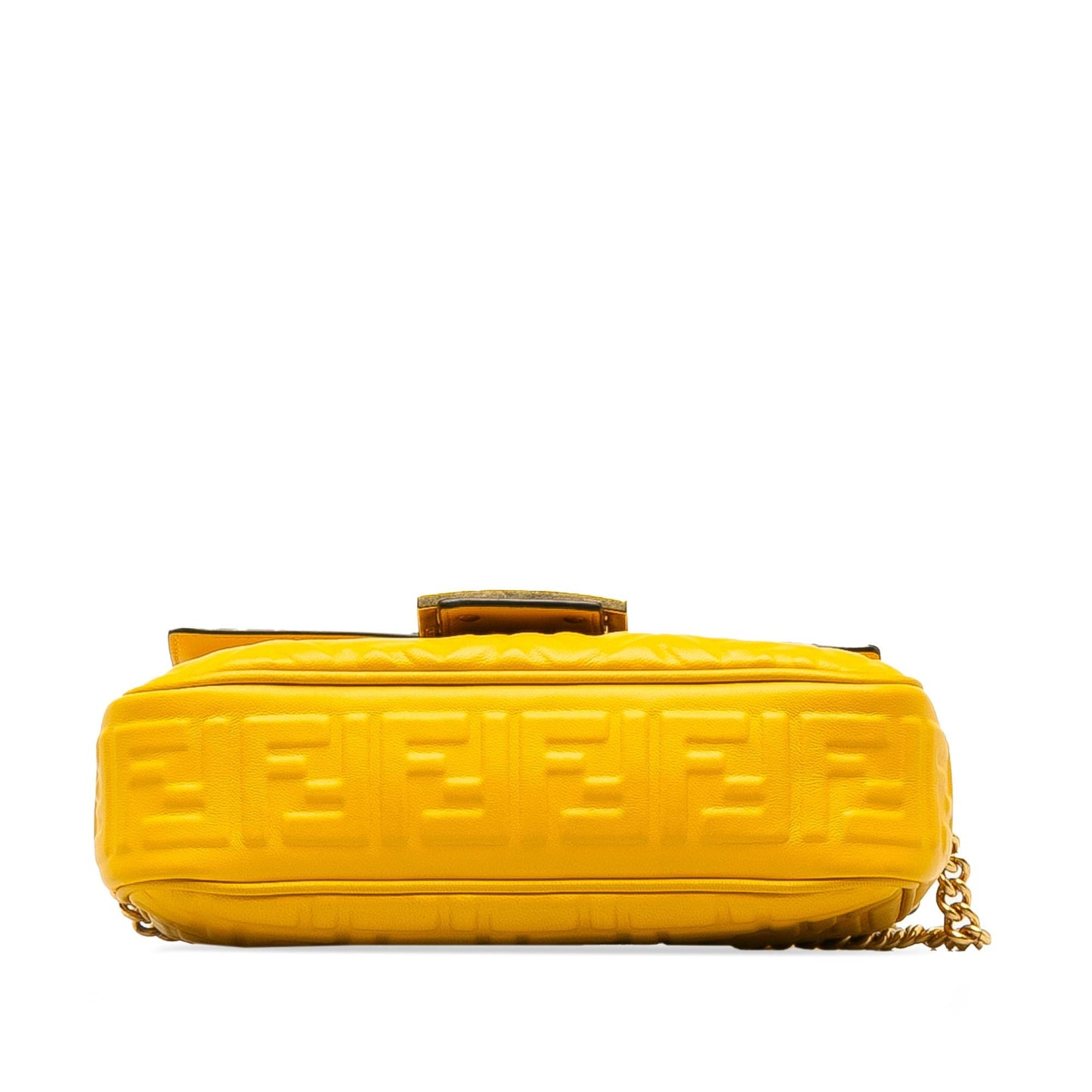 Fendi Zucca Embossed Chain Midi Baguette (SHG-0ukIAR)
