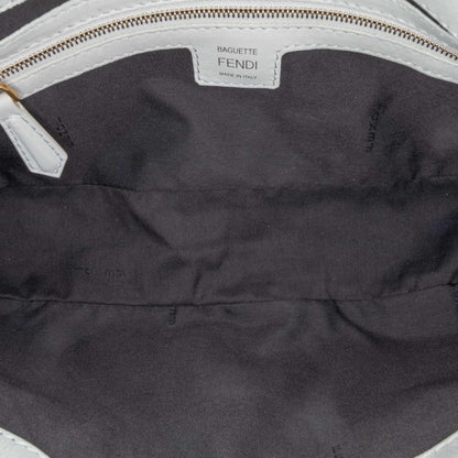 Fendi Zucca Embossed Leather Baguette Satchel