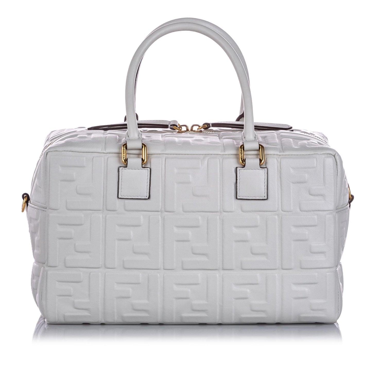 Fendi Zucca Embossed Leather Satchel (SHG-15966)