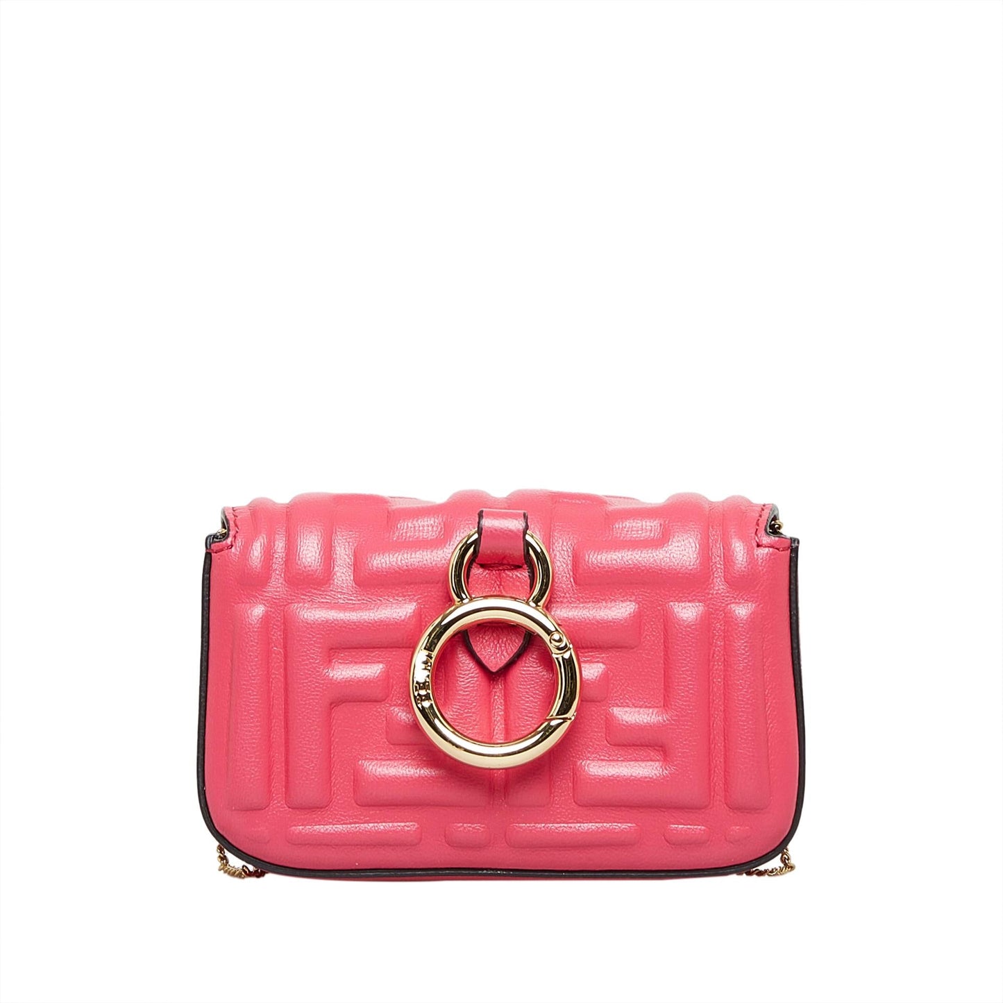 Fendi Zucca Embossed Nano Baguette Charm (SHG-UkSPt4)