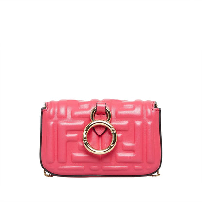 Fendi Zucca Embossed Nano Baguette Charm (SHG-UkSPt4)