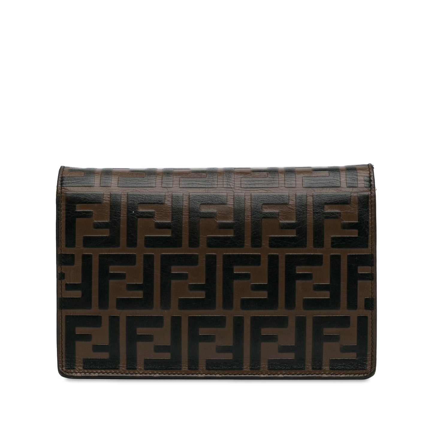Fendi Zucca Kan I F Embossed Wallet on Chain (SHG-Du8lbp)