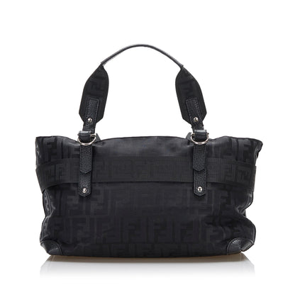 Fendi Zucca Nylon Zip Code Handbag (SHG-y6NeOn)