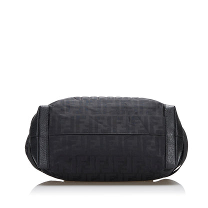 Fendi Zucca Nylon Zip Code Handbag (SHG-y6NeOn)
