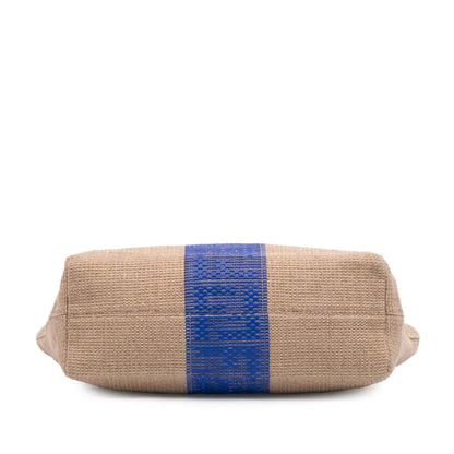 Fendi Zucca Raffia Roll Tote