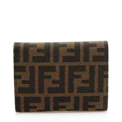Fendi Zucca Trifold Compact Wallet - FINAL SALE (SHF-12797)