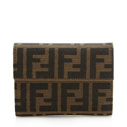 Fendi Zucca Trifold Compact Wallet - FINAL SALE (SHF-12797)