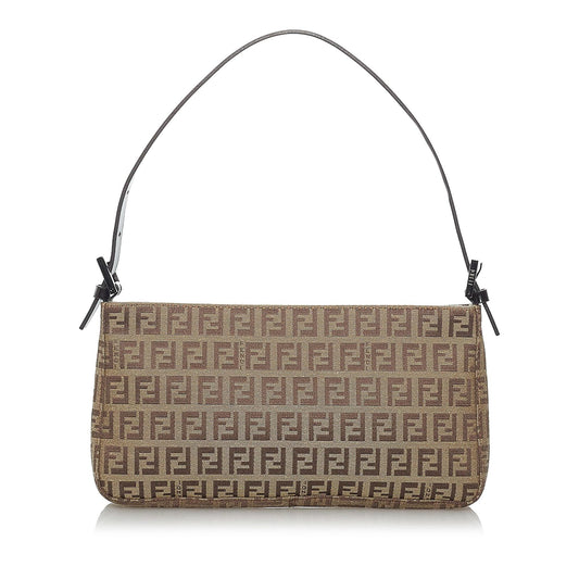 Fendi Zucchino Canvas Baguette (SHG-29391)