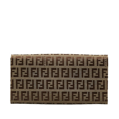 Fendi Zucchino Canvas Continental Wallet (SHG-RPVF6U)