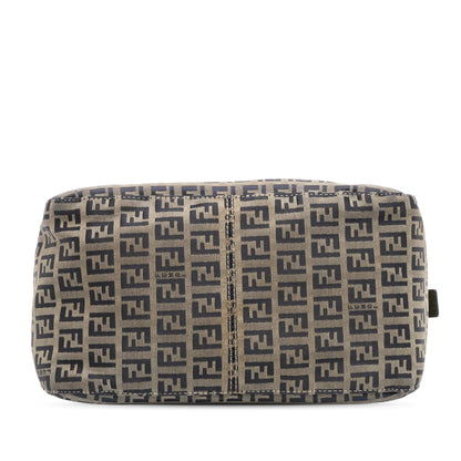 Fendi Zucchino Canvas Double Flap Mamma