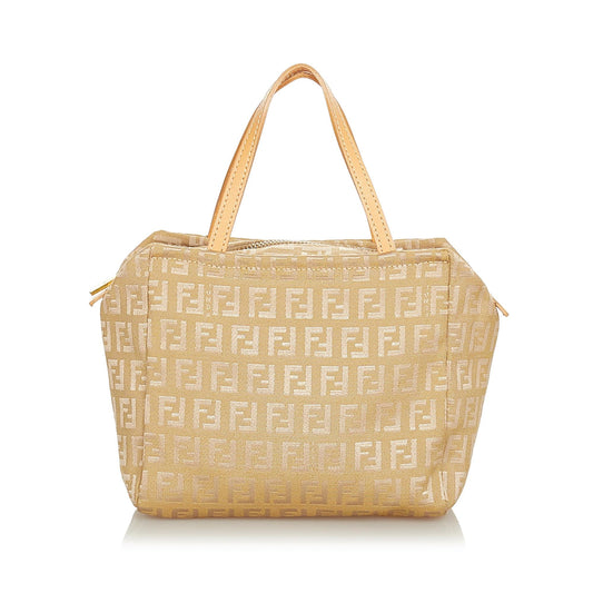 Fendi Zucchino Canvas Handbag (SHG-31864)