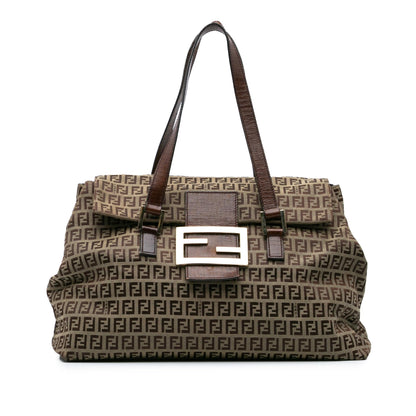 Fendi Zucchino Canvas Handbag