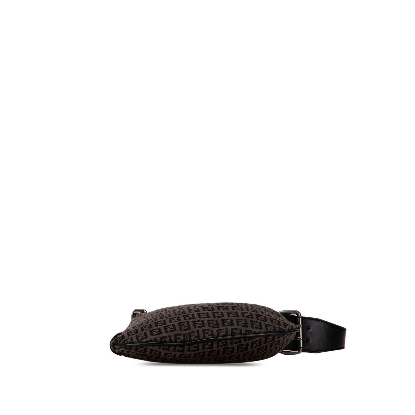 Fendi Zucchino Canvas Oyster Shoulder Bag (SHG-MyLE1w)