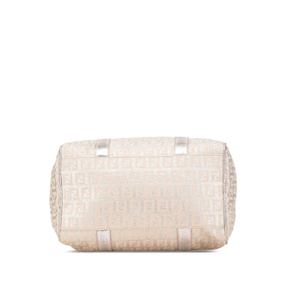 Fendi Zucchino Canvas Shine Bauletto Forever (SHG-bMkXTK)