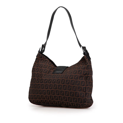 Fendi Zucchino Canvas Shoulder Bag (SHG-XMKqeE)