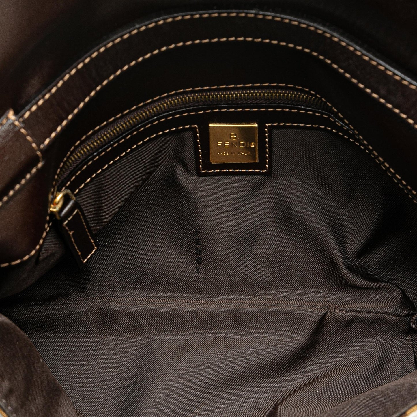 Fendi Zucchino Crystal Shoulder Bag (SHG-IbUEjk)