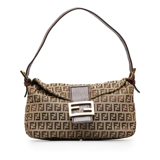 Fendi Zucchino Double Flap Baguette (SHG-30Rj5M)