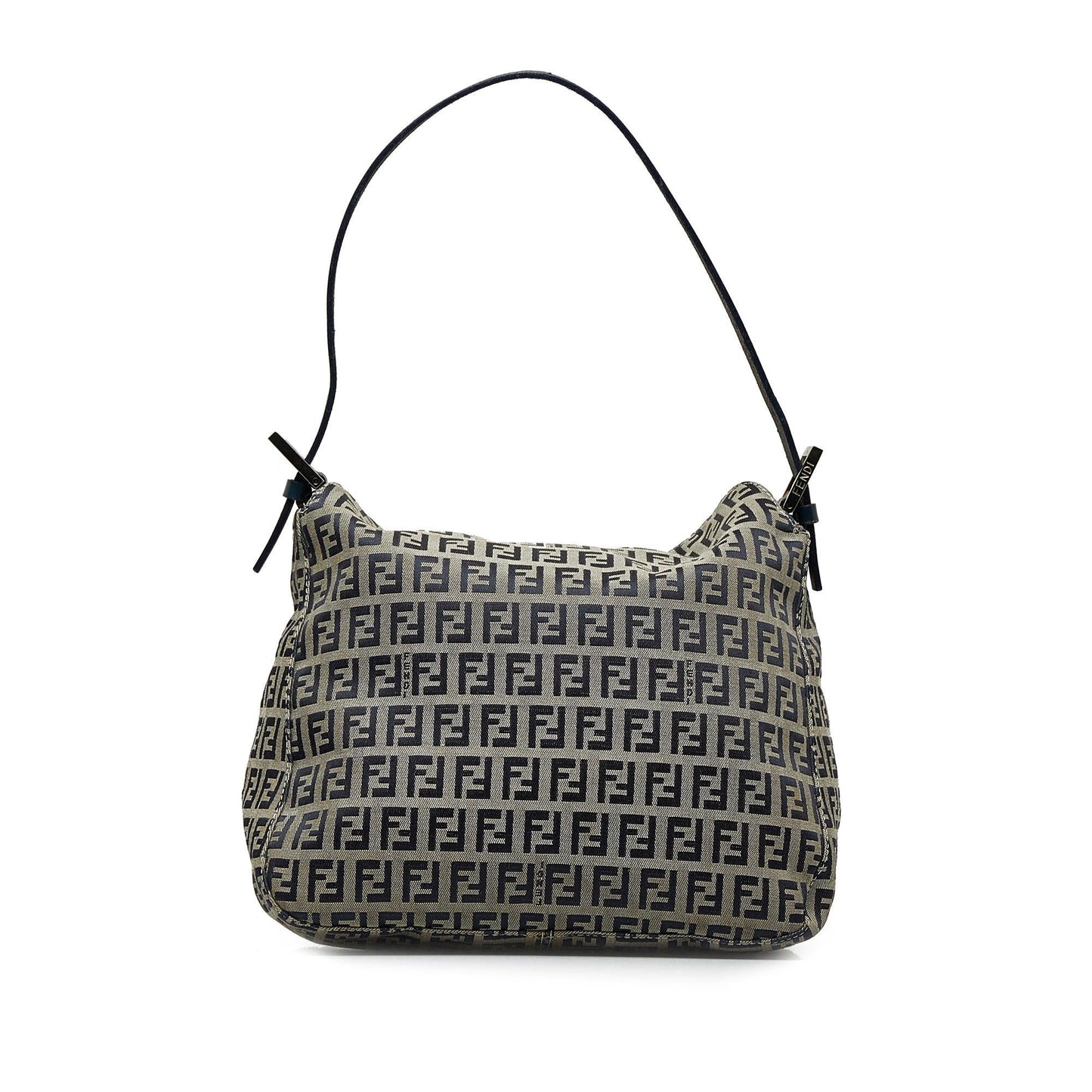 Fendi Zucchino Double Flap Shoulder Bag