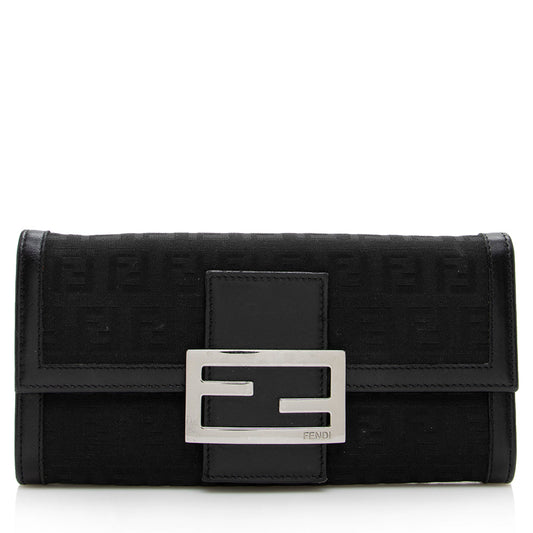 Fendi Zucchino Flap Wallet (SHF-16384)