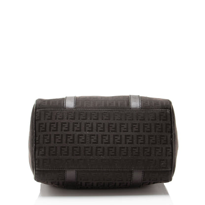 Fendi Zucchino Canvas Forever Small Boston Bag