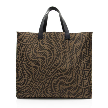 Fendi x Sara Coleman FF Vertigo Canvas Shopping Tote
