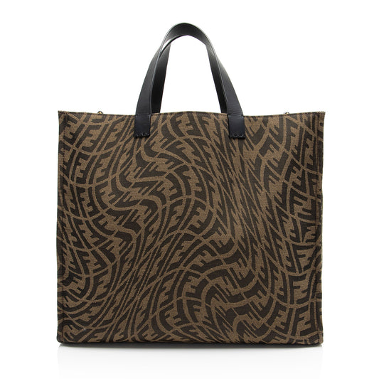 Fendi x Sara Coleman FF Vertigo Canvas Shopping Tote