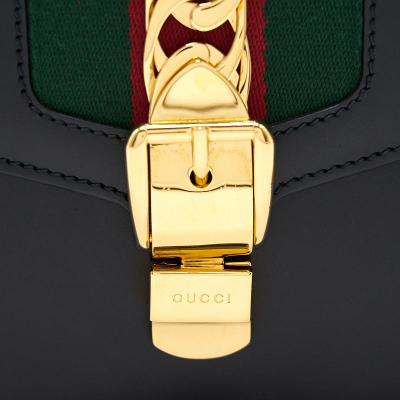 Gucci Black Sylvie Small Shoulder Bag