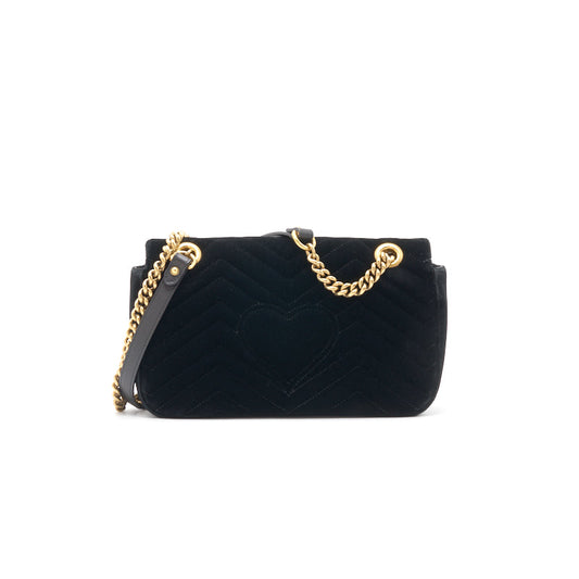 Gucci Velvet Small GG Marmont Bag 26cm