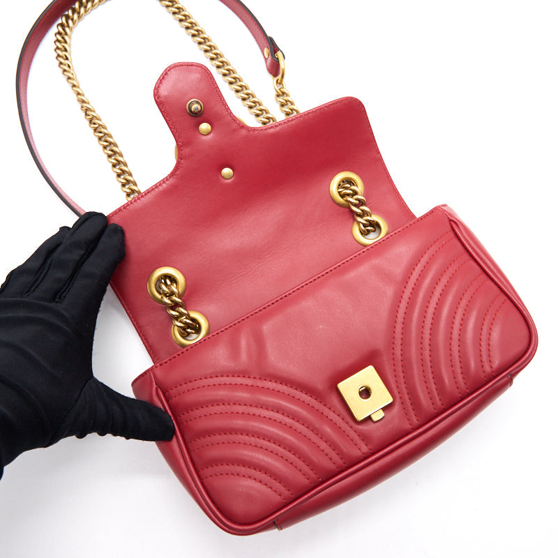 Gucci GG Marmont Mini Bag red
