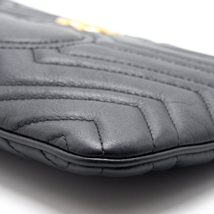 Gucci GG Black Quilted Leather Clutch