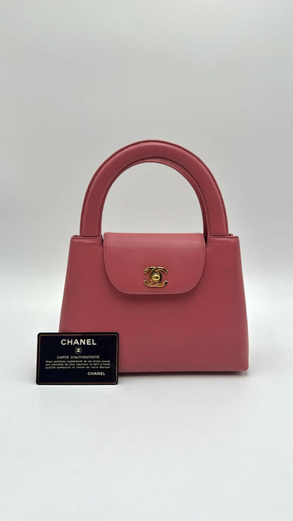 Chanel Vintage Dusty Pink Mini Kelly