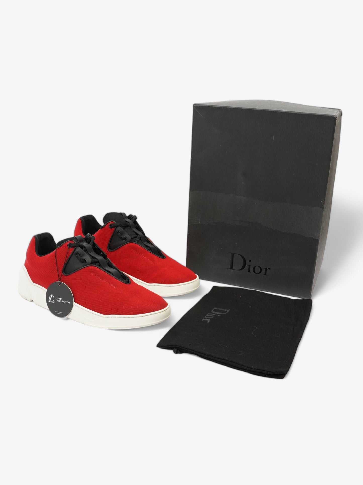 Christian Dior B17 Sneakers Red / Black Mesh EU 42.5 UK 8.5