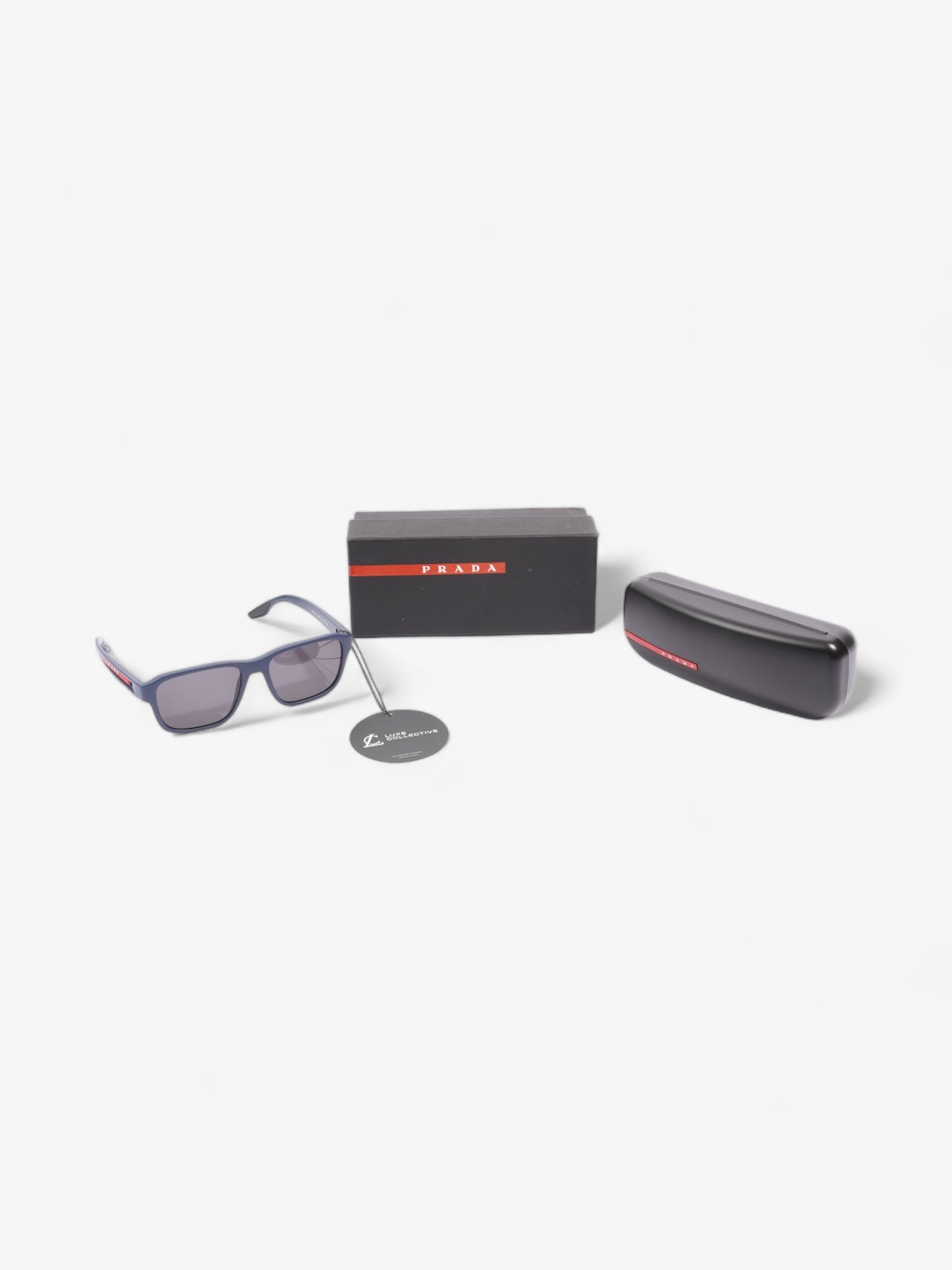 Prada Linea Rossa Sunglasses Blue / Red Acetate 145mm