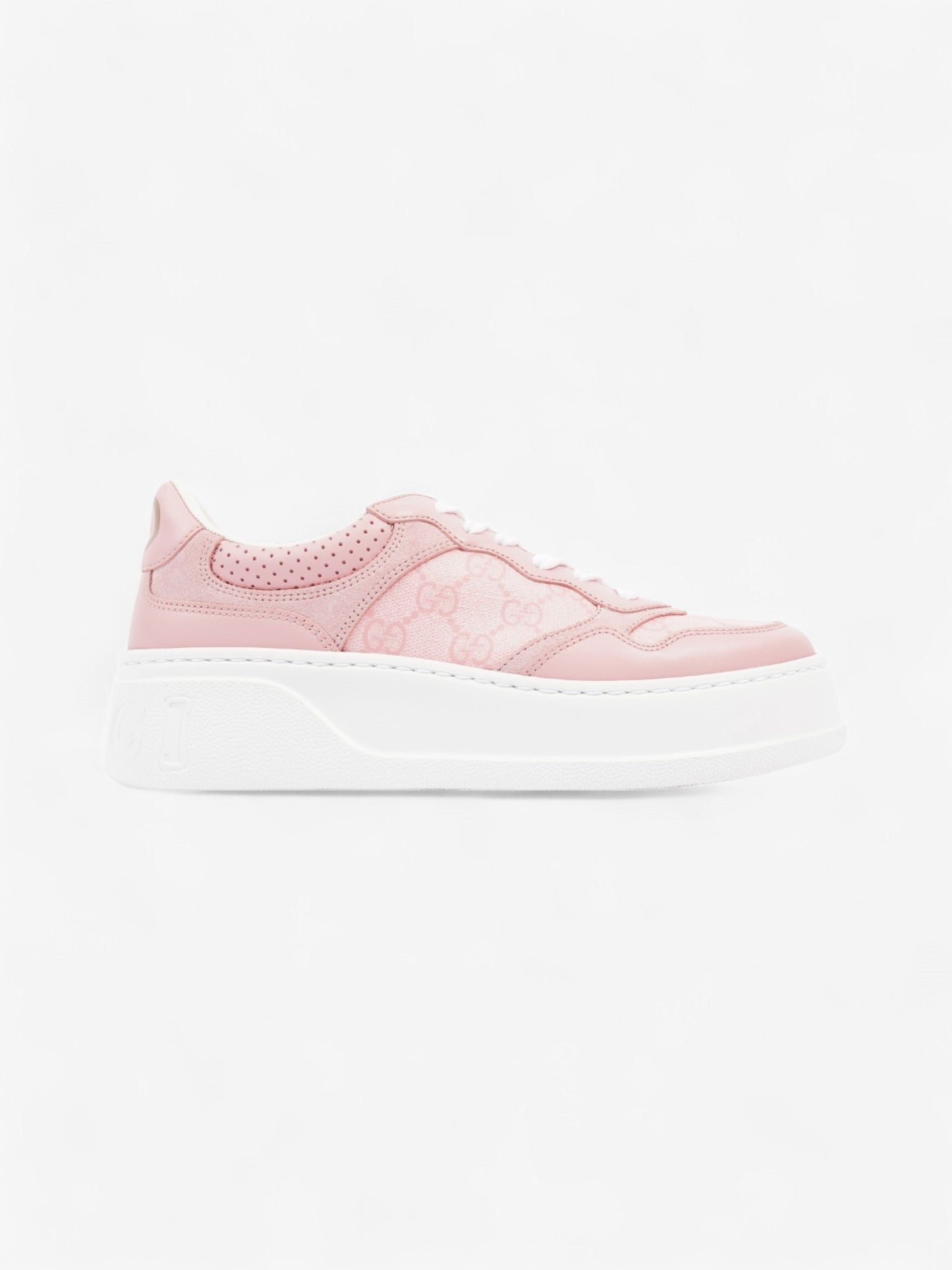 Gucci GG Supreme Sneakers Pink / White Canvas EU 37 UK 4