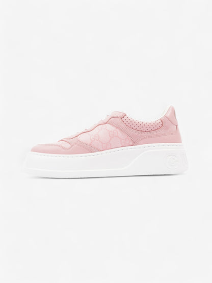 Gucci GG Supreme Sneakers Pink / White Canvas EU 37 UK 4