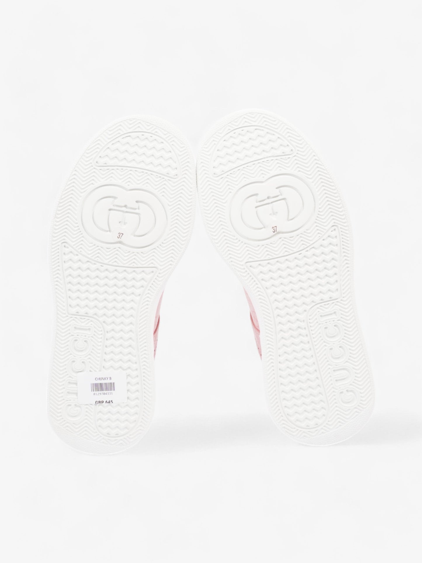 Gucci GG Supreme Sneakers Pink / White Canvas EU 37 UK 4