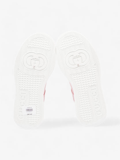 Gucci GG Supreme Sneakers Pink / White Canvas EU 37 UK 4