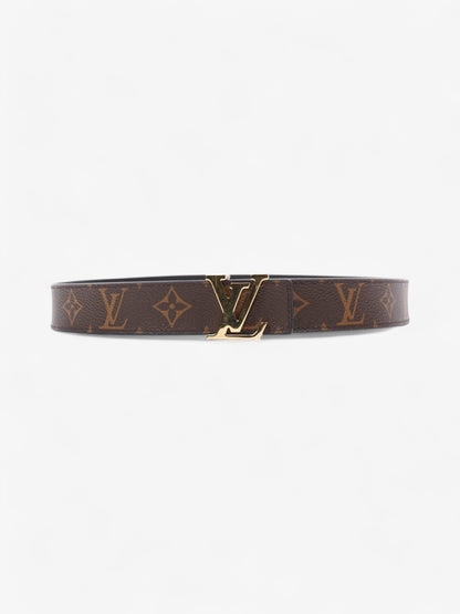 Louis Vuitton LV Initiales Reversible Belt Monogram / Black / Gold Canvas 85cm / 34"