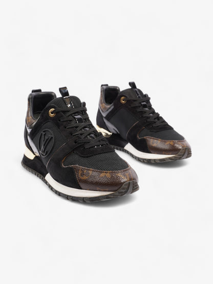 Louis Vuitton Run Away Sneakers Black / Brown Monogram Mesh EU 38.5 UK 5.5