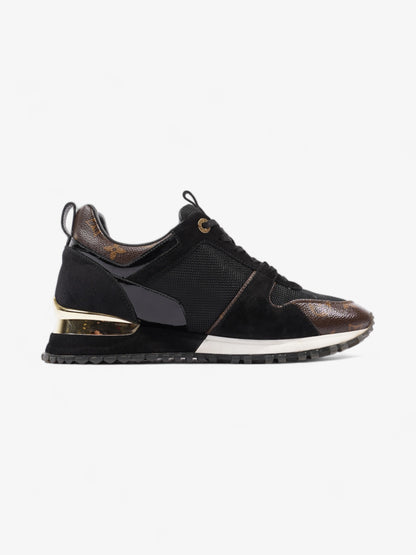 Louis Vuitton Run Away Sneakers Black / Brown Monogram Mesh EU 38.5 UK 5.5