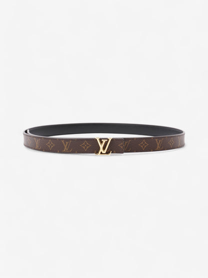 Louis Vuitton LV Initiales Reversible Belt Monogram / Black / Gold Canvas 85cm / 34"