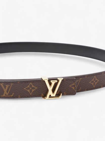 Louis Vuitton LV Initiales Reversible Belt Monogram / Black / Gold Canvas 85cm / 34"