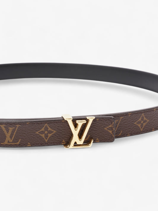 Louis Vuitton LV Initiales Reversible Belt Monogram / Black / Gold Canvas 85cm / 34"